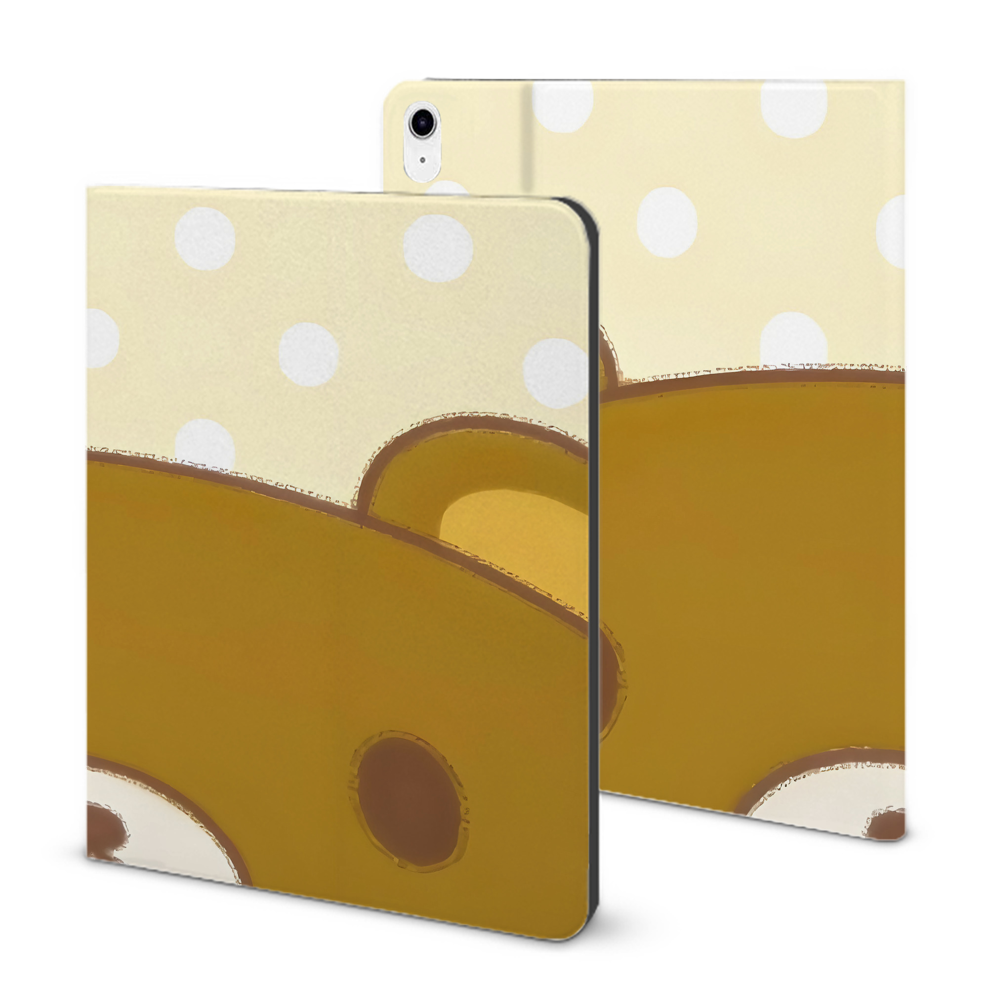 （画像用） リラックマ リラックマ キイロイトリ Rilakkuma Korilakkuma Kiiroitori IPad ケース ブック型 PUレザー TPU 耐衝撃 軽量 薄型 ペン収納なし 全面保護 IPad 各モデル対応